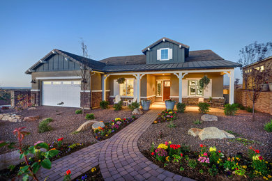 Inspiration for a country exterior home remodel in Phoenix