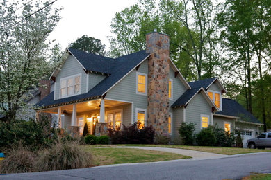 Esempio della facciata di una casa american style