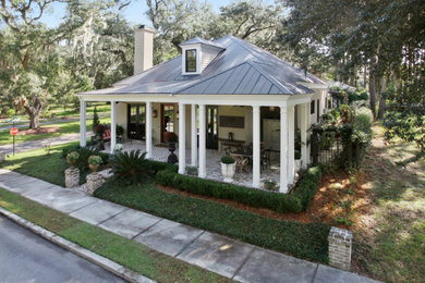 Transitional exterior home idea in Charleston