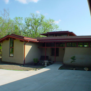 Prairie House - entry court