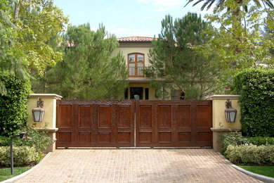 Mediterranean house exterior in Los Angeles.