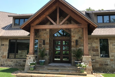 Inspiration for a craftsman exterior home remodel in Little Rock