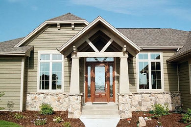 Inspiration for a craftsman exterior home remodel in Other