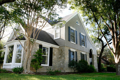 Inspiration for a transitional exterior home remodel in Austin