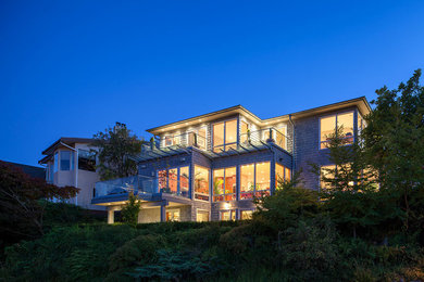 Photo of a contemporary house exterior in Other.