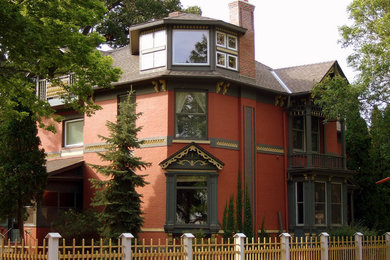 Eclectic exterior home idea in Minneapolis