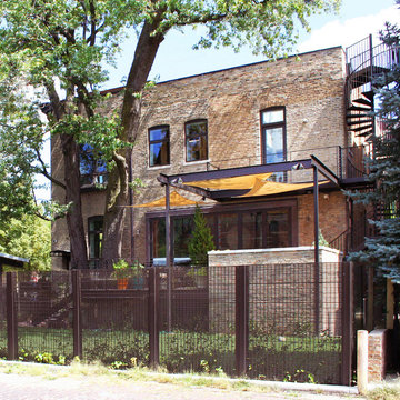 rear deck and outdoor play space