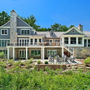 Rear Elevation with Patio and Fire Pit