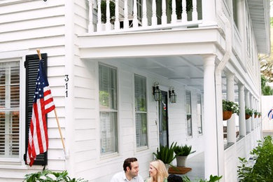 Eclectic exterior home photo in Charleston