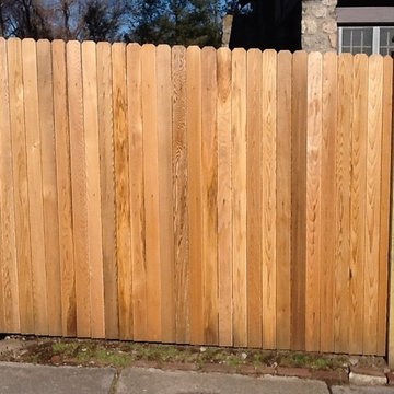 Red Cedar Flatboard Privacy Fence