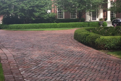 Red Clay Paver Driveway