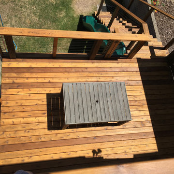 Redwood deck refinishing (Natural color)