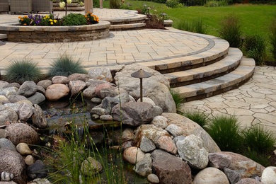 Relaxing Retreat with a Natural Pond Water Feature