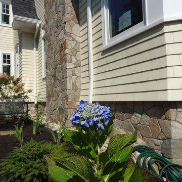 Residence with Colonial Tan New England Stone
