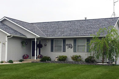Contemporary exterior home idea in Grand Rapids