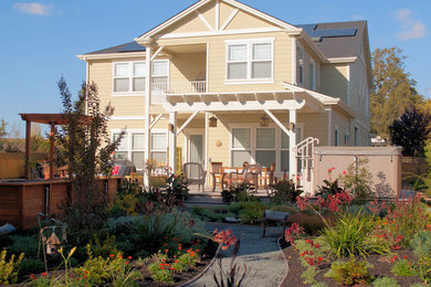 This is an example of a medium sized house exterior in San Francisco.