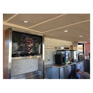 Resort Outdoor Bar TV Enclosure - Fusion - Exterior - Phoenix - by Roll-A- Shield | Houzz