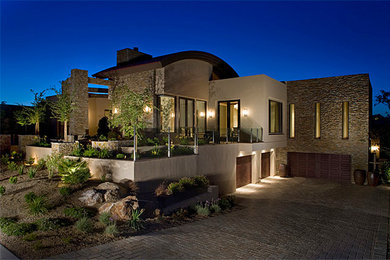 Modern exterior home idea in Las Vegas