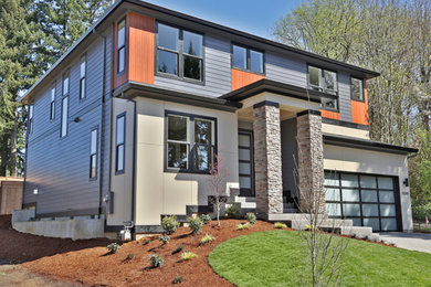 Example of a trendy exterior home design in Portland