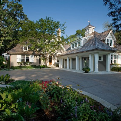 Inspiration for a timeless two-story exterior home remodel in Minneapolis