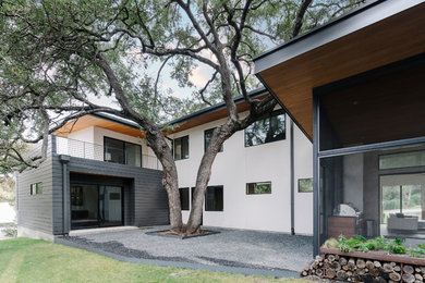 Example of a minimalist exterior home design in Austin