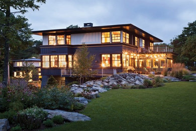 Contemporary exterior home idea in Portland Maine
