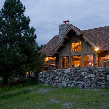 Rocky Mountain Log Homes - Hybrid Log Home Exterior