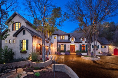 Inspiration for a craftsman exterior home remodel in Austin
