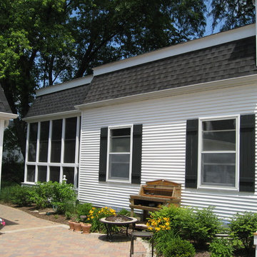 Roofing, Siding and Gutter installation for beautiful colonial style home