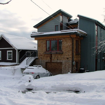 Roosevelt Residence - Modern Exterior with Cedar, Hardi and Metal Siding