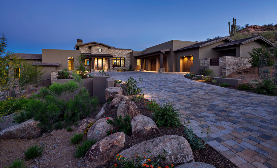 Rose Quartz House In Desert Mountain Newwest Design Studio Llc