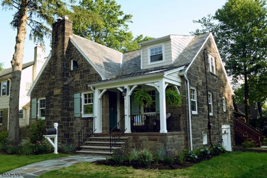 Transitional exterior home idea in New York