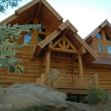 Round Log Home