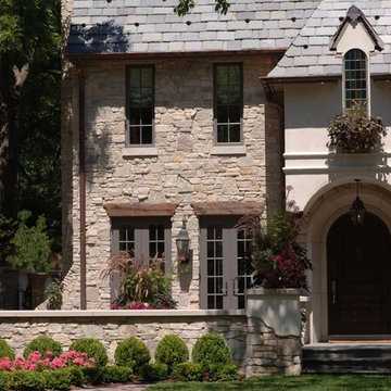 Royal Dusk Natural Thin Stone Veneer Residential Exterior