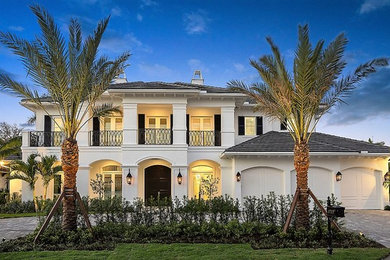 Transitional exterior home photo in Miami