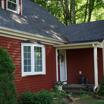 Royal Woodland Rustic Red Siding installed by Sidetex in Mount Carmel, Hamden CT