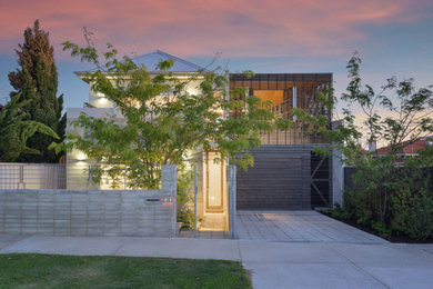 Midcentury house exterior in Perth.