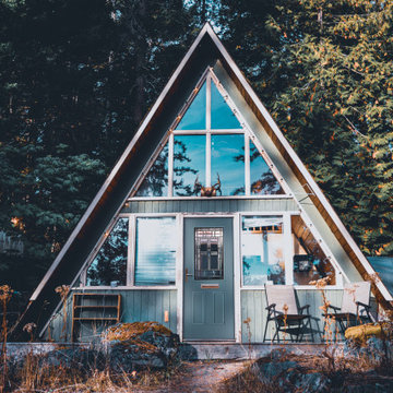 Rustic A-Frame Home Upgrade Ideas | Front Door