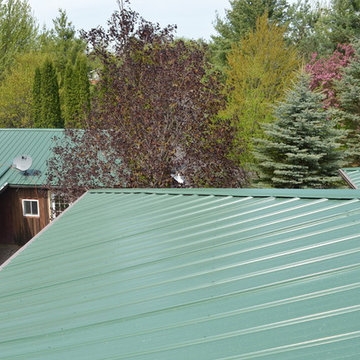 Rustic Log Home Metal Roof