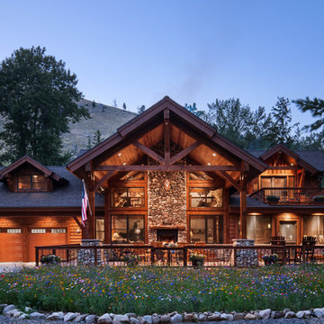 Rustic Timber Frame Home: The Rock Creek Residence - Exterior