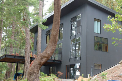Example of a minimalist exterior home design in Vancouver