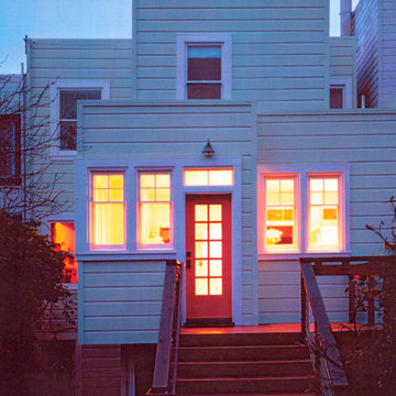 San Francisco Sunset District addition - Night view.
