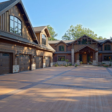 Sandpoint Lodge by Wisconsin Log Homes