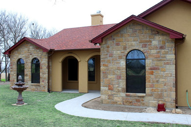Inspiration for a southwestern exterior home remodel in Austin