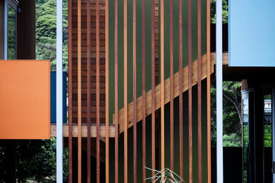 Contemporary exterior home idea in Auckland