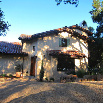 Santa Barbara Spanish Home with Tuscan Accents