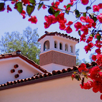 Santa Barbara style Spanish Chimney