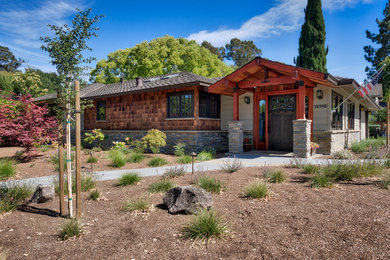 Inspiration for a craftsman exterior home remodel in San Francisco