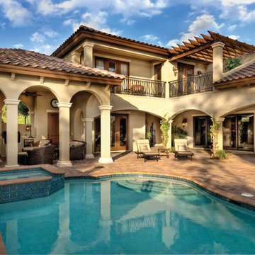 Sater Design Collection's 6797 "Casoria" Home Plan
