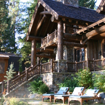 Scissor Log Cabin